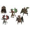 Figurka drak plast 12x16cm mix druhů 12ks v boxu