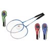Sada badminton pálky 2ks + míček 1ks 64cm kov/plast 4 barvy v pouzdře