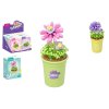 Stavebnice mini KOCO Květina v květináči plast 6 druhů v krabičce 10x14x6cm 6ks v boxu