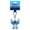 Přívěsek na klíče/Klíčenka Lilo a Stitch plast 11cm na baterie se světlem na kartě