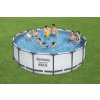 BESTWAY 56438 - Bazén s konstrukcí 457 x 122m světle šedý + kartušová filtrace