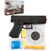 Pistole dětská zbraň na vodní + gumové kuličky 6mm + pěnové soft náboje 3v1