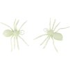 Pavouk 17cm halloween dekorace svítící ve tmě fosforeskuje set 2ks