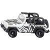 SIKU Auto Jeep Wrangler Safari černobílý kovový model 1546