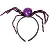 KARNEVAL Čelenka fialový pavouk Halloween dekorace