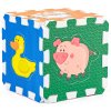 Měkké bloky Zvířátka 6ks pěnový koberec baby vkládací puzzle podložka na zem
