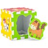 Měkké bloky Zvířátka 6ks pěnový koberec baby vkládací puzzle podložka na zem