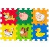 Měkké bloky Zvířátka 6ks pěnový koberec baby vkládací puzzle podložka na zem