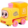 Vláček baby mašinka s očima na baterie na setrvačník Světlo 4 barvy