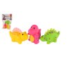 Dinosaurus 3ks do vody stříkací plast 7-9cm v sáčku 13,5x20cm 0m+