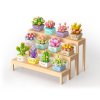 Stavebnice mini KOCO Sukulent v květináči plast mix druhů v krabičce 8x12x4cm 12ks v boxu