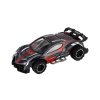 Auto RC sportovní plast 2,4GHz 20cm na baterie šedo-červené v krabici 24x12x14cm