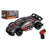 Auto RC sportovní plast 2,4GHz 20cm na baterie šedo-červené v krabici 24x12x14cm