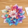 RoboTime Dřevěné puzzle Květinová mandala