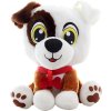 PLYŠ Pes veselý flíček 25cm sedící s kostičkou *PLYŠOVÉ HRAČKY*