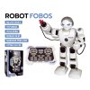 Robot RC FOBOS plast interaktivní chodící 40cm česky mluvící na baterie s USB v krabici 31x45x13cm