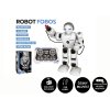 Robot RC FOBOS plast interaktivní chodící 40cm česky mluvící na baterie s USB v krabici 31x45x13cm