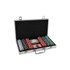 Poker sada 300ks + karty + kostky v hliníkovém kufříku v krabici 40x24x8cm