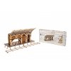 Ugears 3D dřevěné mechanické puzzle Harry Potter - vlakové nástupiště