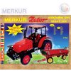 MERKUR Zetor základní set traktor + vlek 646 dílků *KOVOVÁ STAVEBNICE*