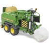 BRUDER 02032 John Deere lis na balíky slámy s obalovačem