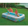INTEX Bazén rodinný obdelník nafukovací 305x56x183cm mořský svět 58485