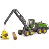 BRUDER 02135 Harvestor John Deere 1270G těžební stroj model plast