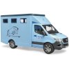 BRUDER 02674 Auto Mercedes Benz Sprinter přeprava zvířat se s koněm