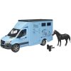 BRUDER 02674 Auto Mercedes Benz Sprinter přeprava zvířat se s koněm