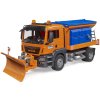 BRUDER 03785 Auto MAN TGS Odklízecí vozidlo sypač s radlicí model 1:16 plast