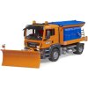BRUDER 03785 Auto MAN TGS Odklízecí vozidlo sypač s radlicí model 1:16 plast