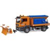 BRUDER 03785 Auto MAN TGS Odklízecí vozidlo sypač s radlicí model 1:16 plast