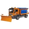 BRUDER 03785 Auto MAN TGS Odklízecí vozidlo sypač s radlicí model 1:16 plast