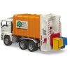 BRUDER 02772 Auto MAN TGA popeláři bílo-oranžové funkční model 1:16 plast