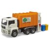BRUDER 02772 Auto MAN TGA popeláři bílo-oranžové funkční model 1:16 plast