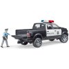 BRUDER 02505 Auto policie Dodge RAM 2500 s figurkou na baterie Světlo Zvuk