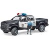 BRUDER 02505 Auto policie Dodge RAM 2500 s figurkou na baterie Světlo Zvuk