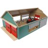 KIDS GLOBE Stáj pro koně 1:32 otevírací střecha DŘEVĚNÁ STAVEBNICE