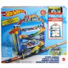 MATTEL HOT WHEELS City kaskadérská přenosná garáž s výtahem set s autíčkem