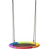 WOODY Kruh houpací duhový závěsný 100cm dětská houpačka