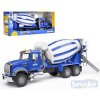 BRUDER 02814 (2814) Nákladní auto Mack Granite - domíchávač betonu modrý