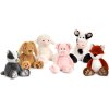KEEL SF6338 Zvířátka z farmy k objemutí 25 cm - 6 druhů