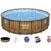 BESTWAY 56725 - Bazén s konstrukcí Rattan Swim Vista 488 x 122 cm + kartušová filtrace