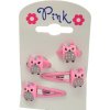 PINK - Velká sada sponky a gumičky do vlasů SOVA