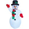 Nafukovací svítící mávající sněhulák 187 cm