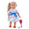 Dolls World - Módní panenka Charlotte - 36 cm: Bílá trikolóra
