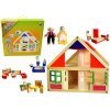 BABU - Domeček pro panenky s příslušenstvím + 2 figurky