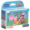 Clementoni - Obrázkové kostky - Prasátko Peppa 6 kostek
