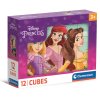 Clementoni - Obrázkové kostky - Disney princezny 12 kostek