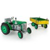 Traktor Zetor s valníkem zelený na klíček kov 28cm Kovap v krabičce